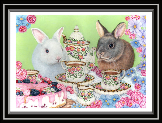 'Afternoon Tea' - Art Print From Original Artwork - Wall Décor