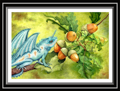 'Acorns' - Art Print from Original Artwork - Wall Décor