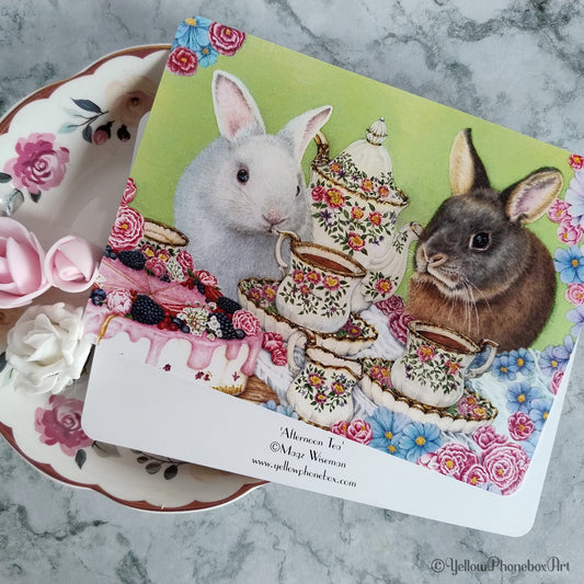 ‘Afternoon Tea’ - Matte Finish Postcard With Rounded Corners