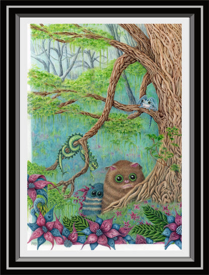 ‘Another Day In The Strange Forest’ - Art Print From Original Artwork - Wall Décor