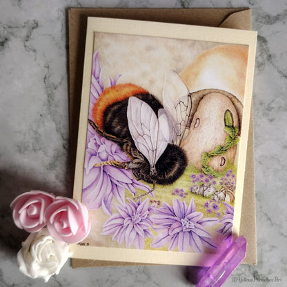 ‘Bumbles Bee’ - Handmade Greeting Card With Envelope