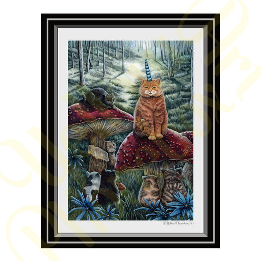 ‘Council of Cats’ - Print From Original Artwork - Wall Décor