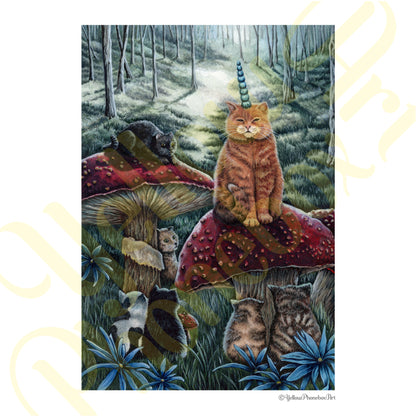 ‘Council of Cats’ - Print From Original Artwork - Wall Décor