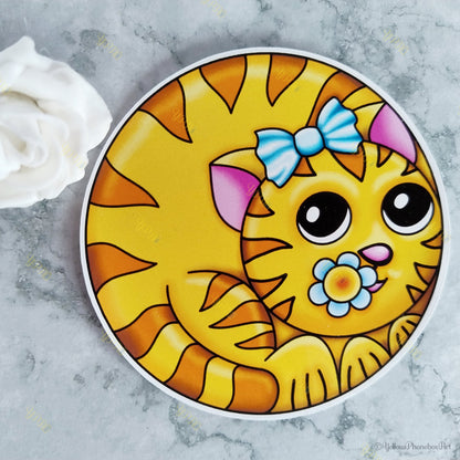 ‘Carrot The Kitty’ Die-Cut Self-Adhesive Sticker