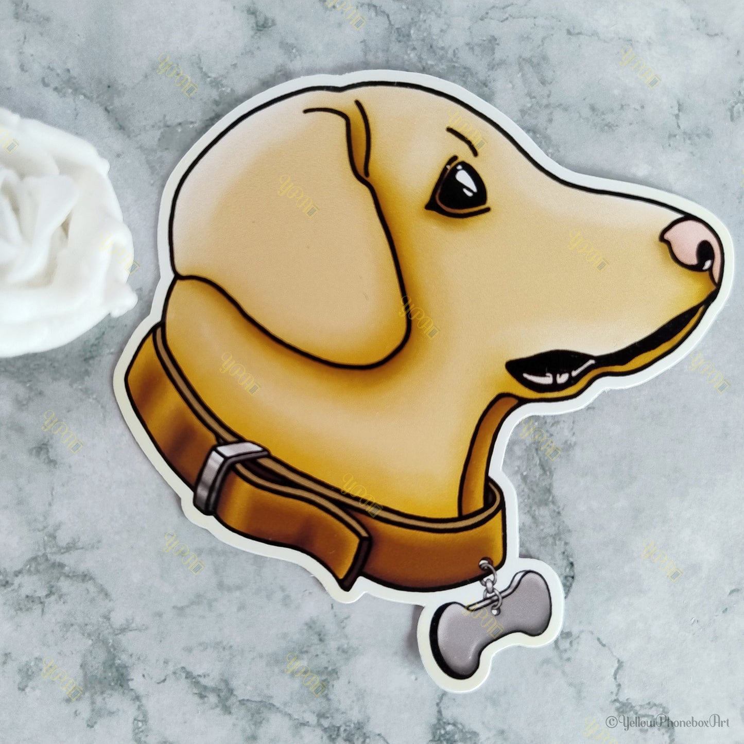 ‘Labrador Dog’ Die-Cut Self-Adhesive Sticker