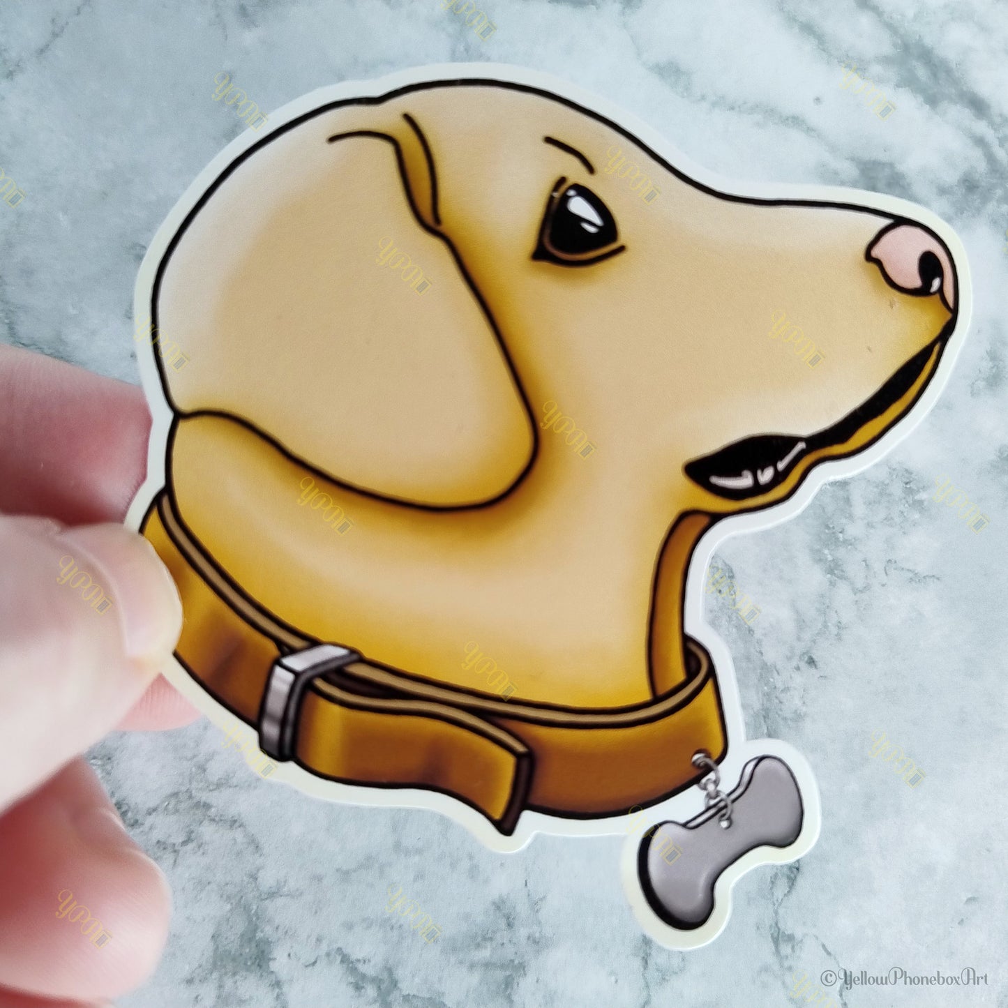 ‘Labrador Dog’ Die-Cut Self-Adhesive Sticker