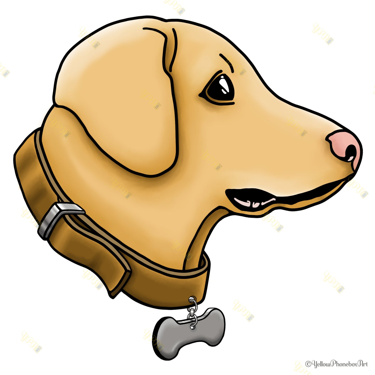 ‘Labrador Dog’ Die-Cut Self-Adhesive Sticker