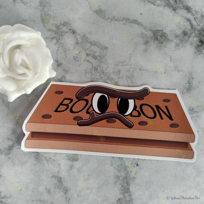 Angry Biscuits - Bourbon Die-Cut Self-Adhesive Sticker