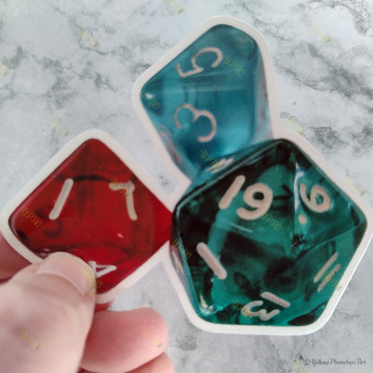 ‘Polyhedral Dice’ Die-Cut Self-Adhesive Sticker