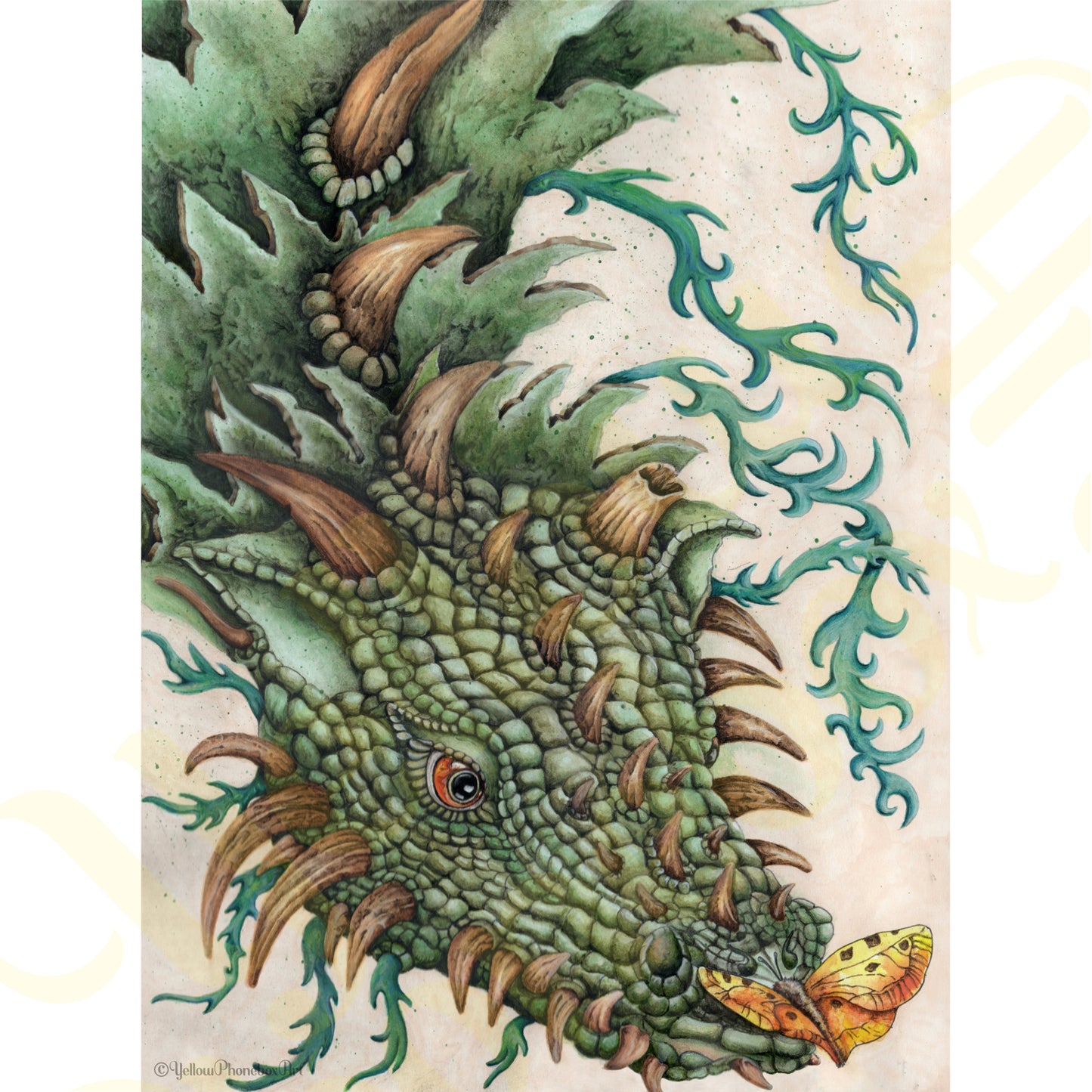 ‘Dragon Butterfly’ - Print From Original Artwork - Wall Décor