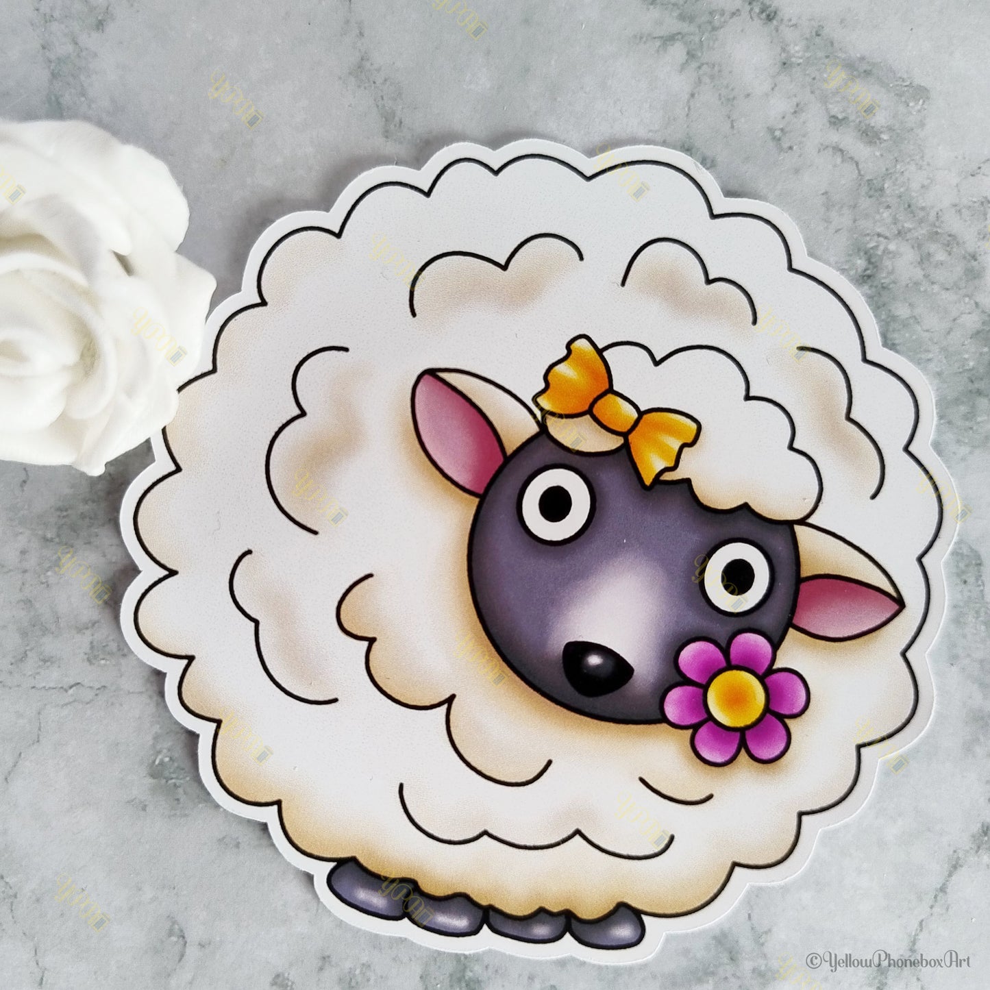 ‘Eepy Sheepy’ Die-Cut Self-Adhesive Sticker