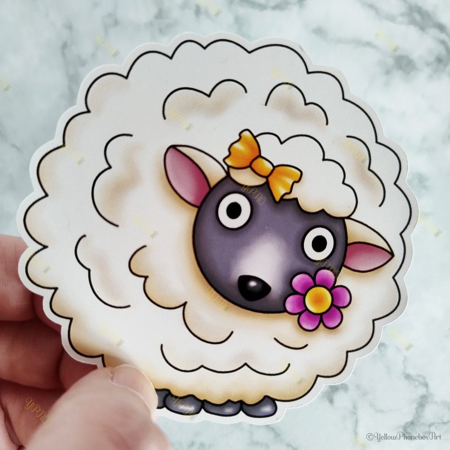 ‘Eepy Sheepy’ Die-Cut Self-Adhesive Sticker