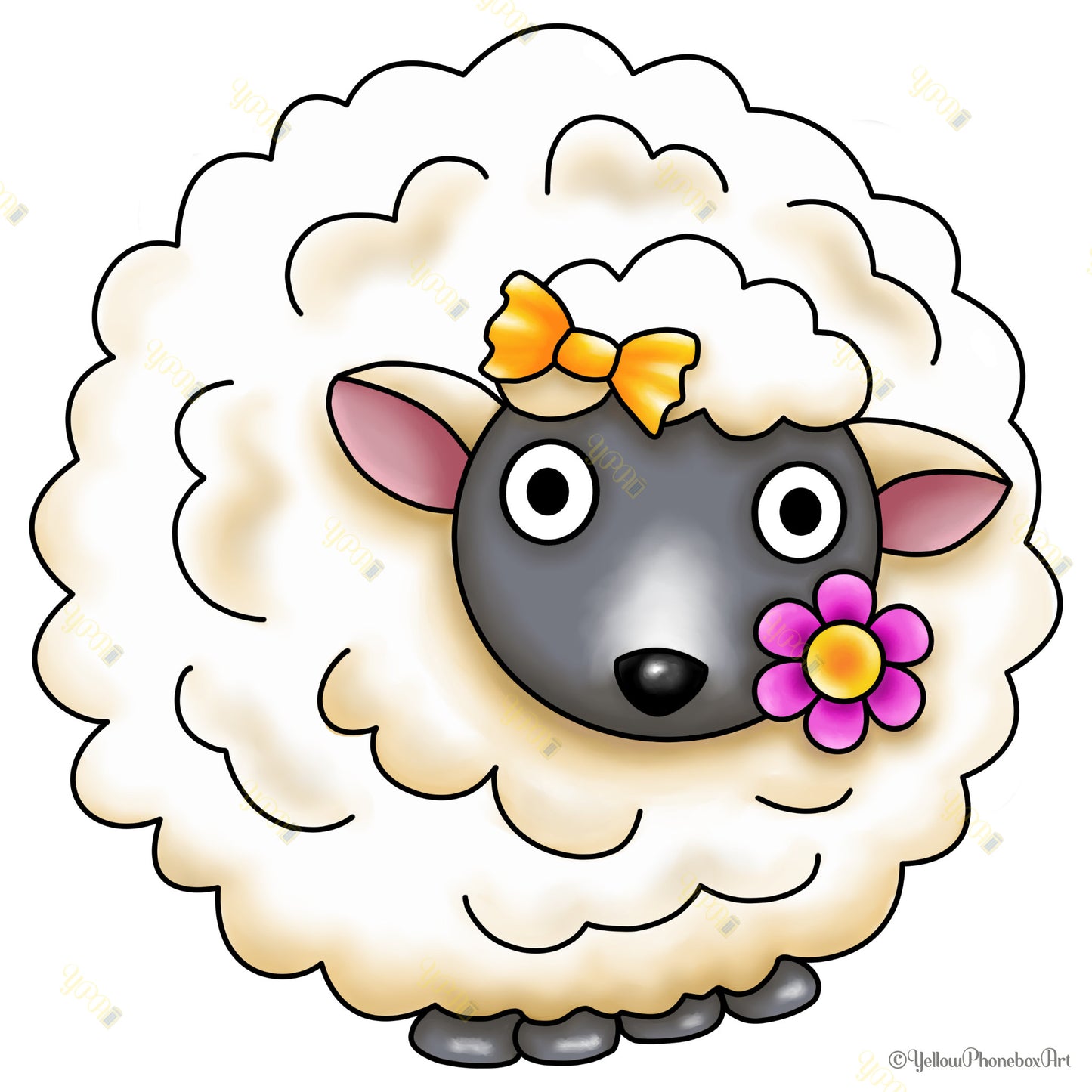 ‘Eepy Sheepy’ Die-Cut Self-Adhesive Sticker