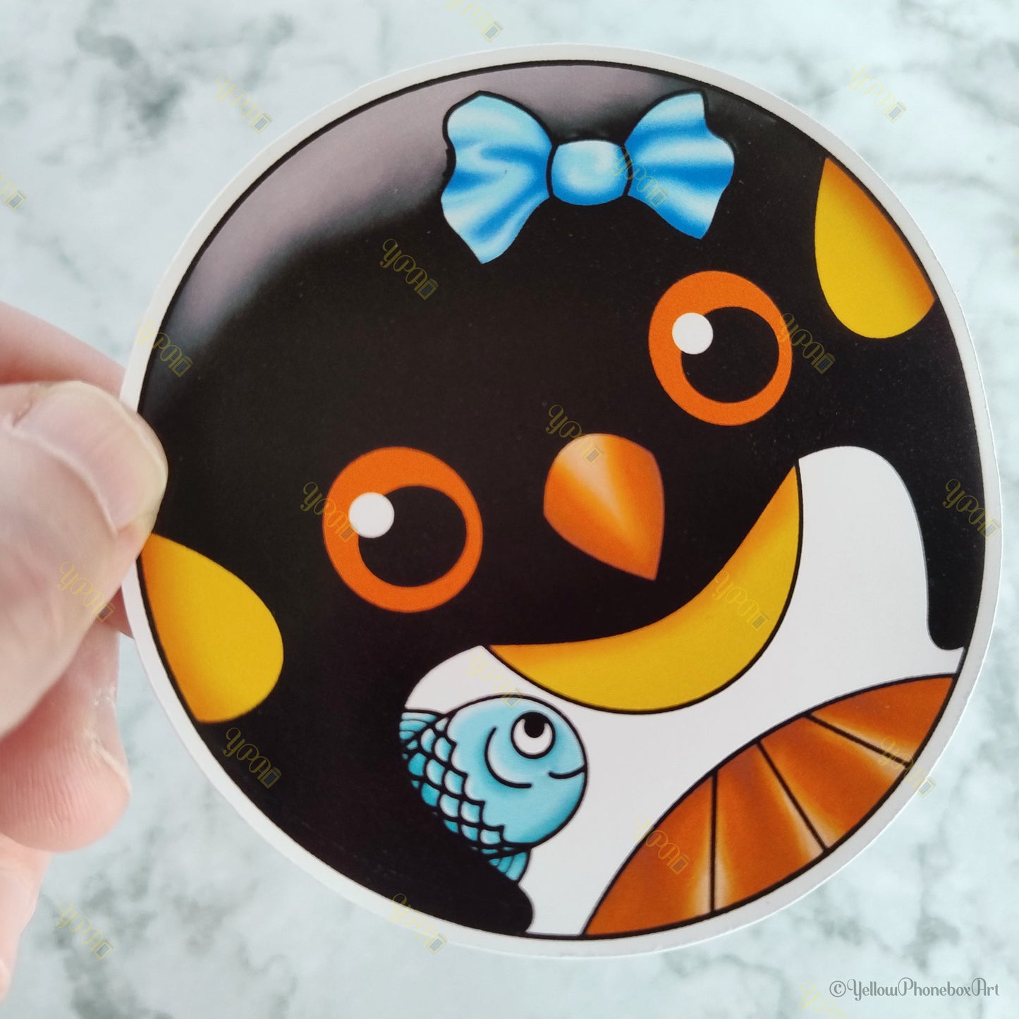 ‘Icecube the Penguin’ Die-Cut Self-Adhesive Sticker