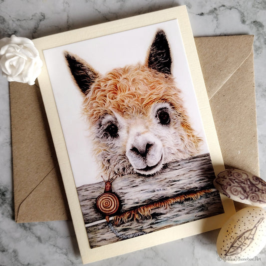 ‘Llampaca’ - Handmade Greetings Card With Envelope