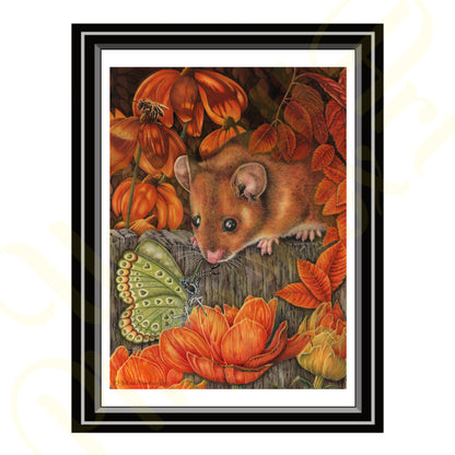 ‘Moose And The Flutterby’ - Print From Original Artwork - Wall Décor