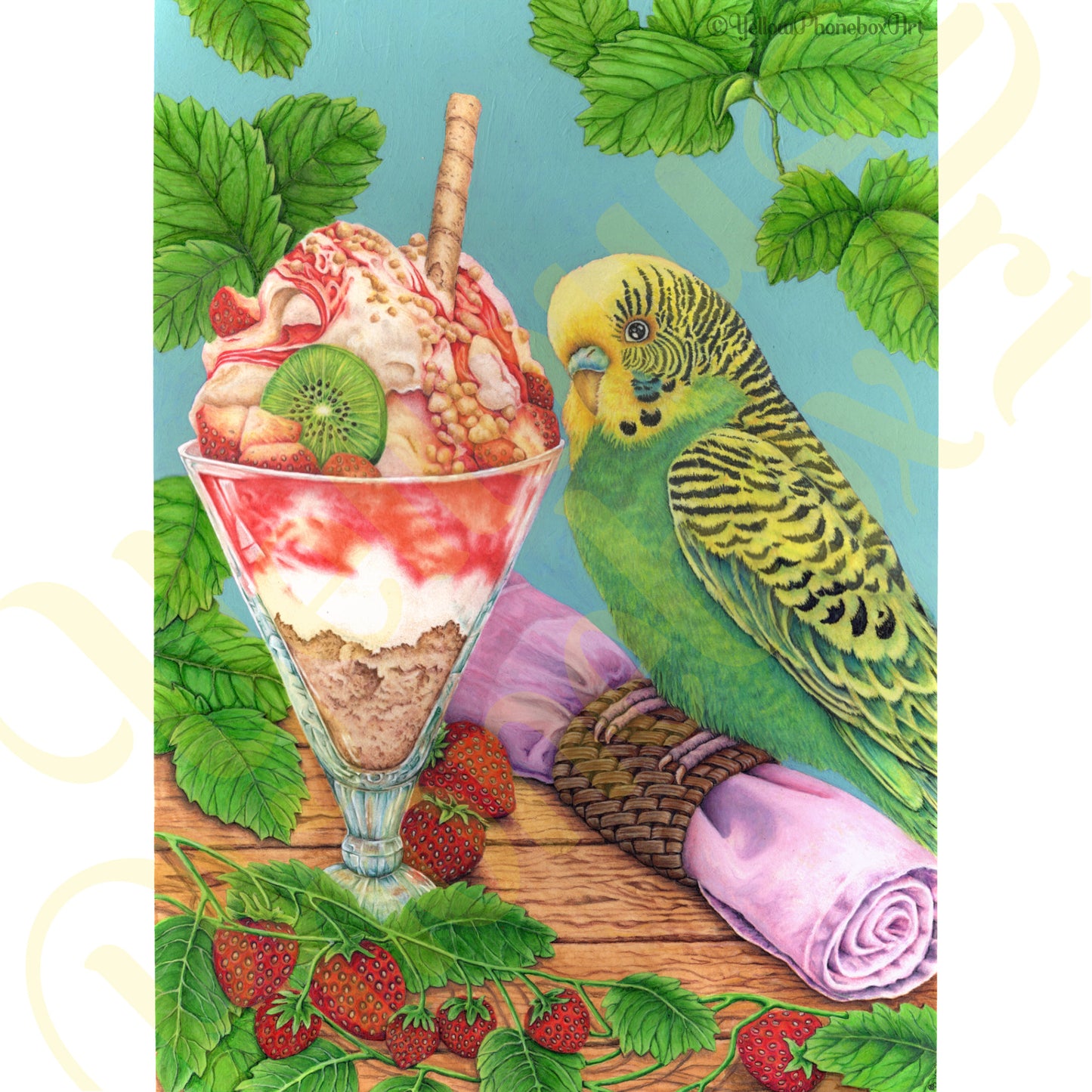 ‘My Ice Cream!’ - Print From Original Artwork - Wall Décor