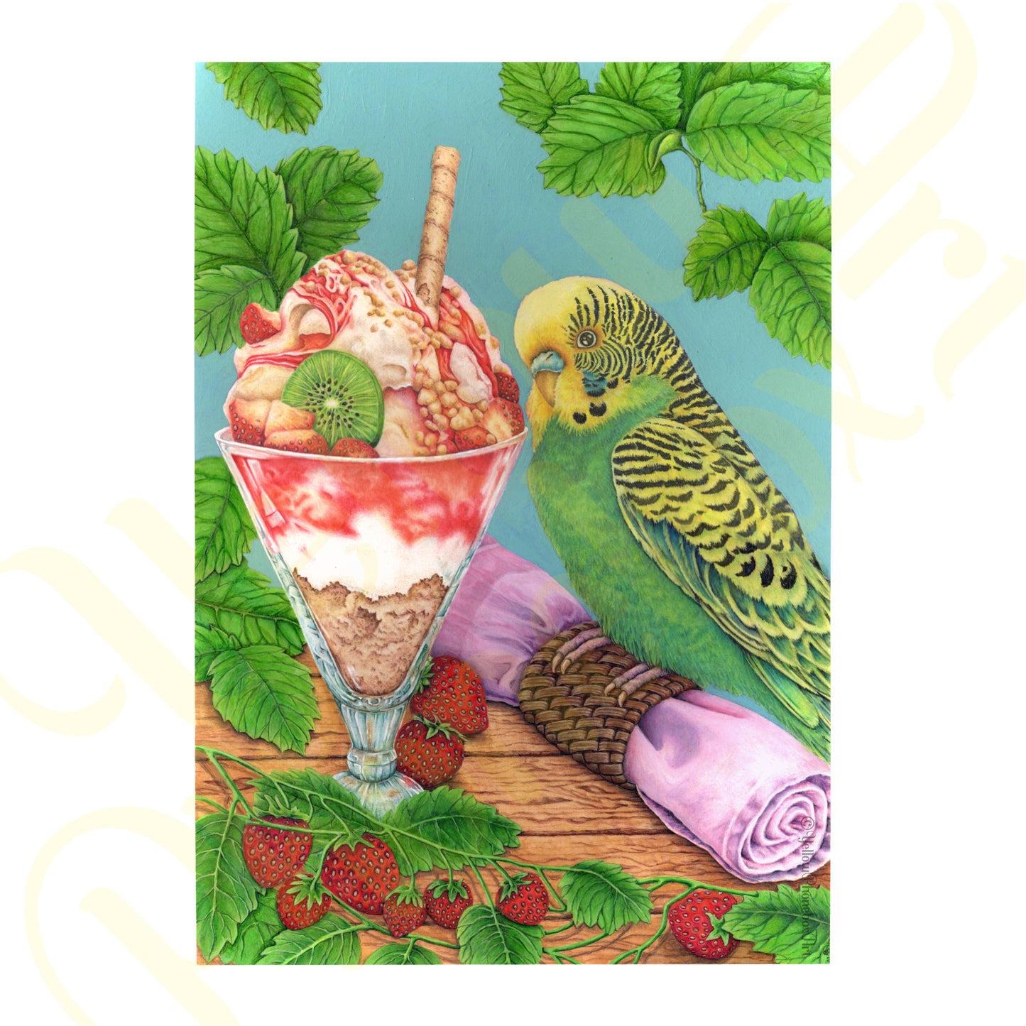 ‘My Ice Cream!’ - Print From Original Artwork - Wall Décor