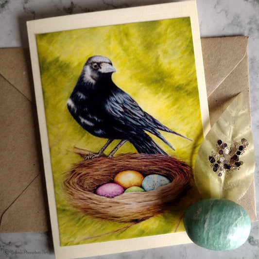 ‘Magic Eggs’ - Handmade Greetings Card With Envelope