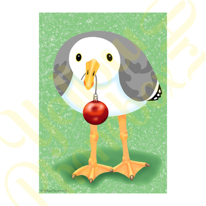 ‘Seagull Helper’ - Art Print From Original Artwork - Wall Décor